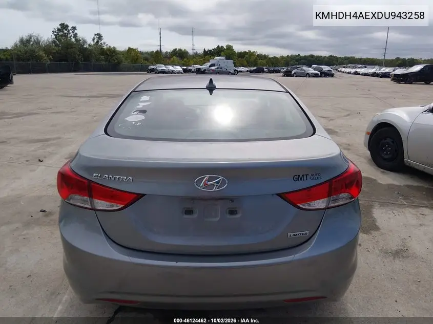 2013 HYUNDAI ELANTRA VIN KMHDH4AEXDU943258 — фото 12