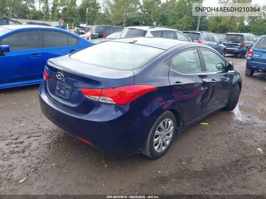 2013 HYUNDAI ELANTRA VIN 5NPDH4AE6DH210364 — фото 4