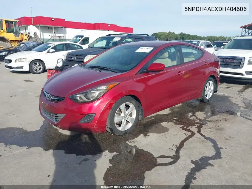 2013 HYUNDAI ELANTRA VIN 5NPDH4AEXDH404606 — фото 2