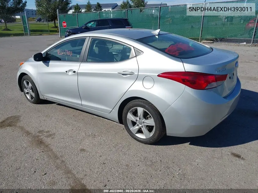 2013 HYUNDAI ELANTRA VIN 5NPDH4AEXDH393011 — фото 3