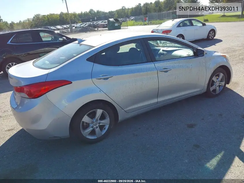 2013 HYUNDAI ELANTRA VIN 5NPDH4AEXDH393011 — фото 4