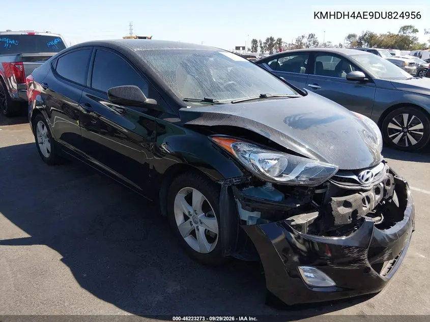 HYUNDAI ELANTRA 2013, VIN KMHDH4AE9DU824956