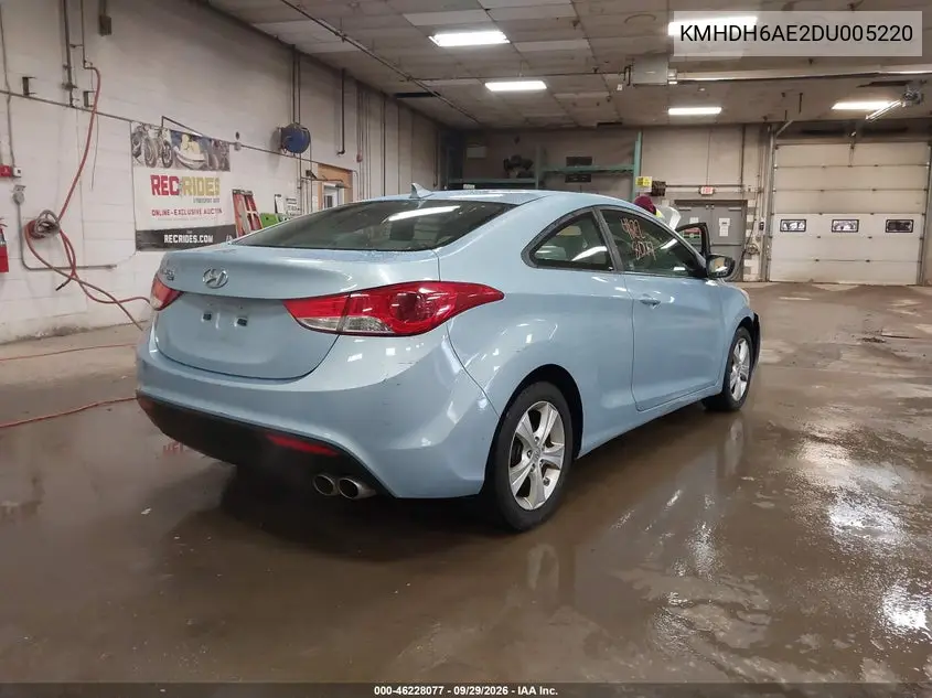 2013 HYUNDAI ELANTRA VIN KMHDH6AE2DU005220 — фото 4