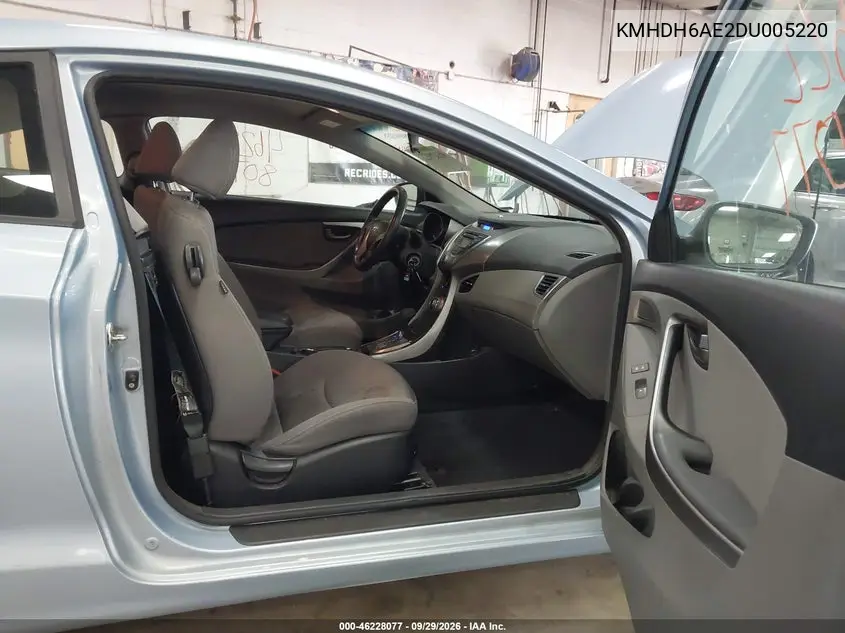 2013 HYUNDAI ELANTRA VIN KMHDH6AE2DU005220 — фото 5
