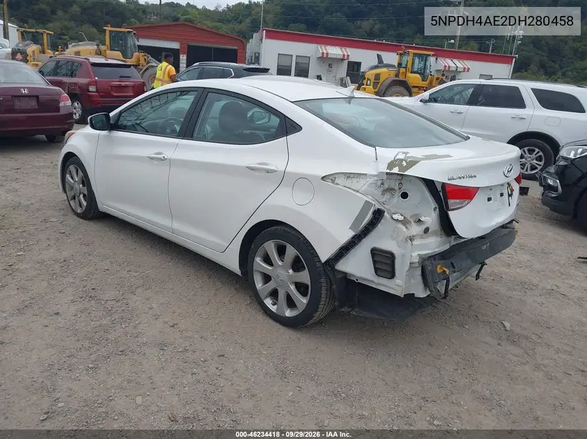 2013 HYUNDAI ELANTRA VIN 5NPDH4AE2DH280458 — фото 3