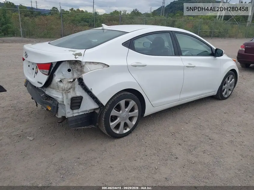 2013 HYUNDAI ELANTRA VIN 5NPDH4AE2DH280458 — фото 4