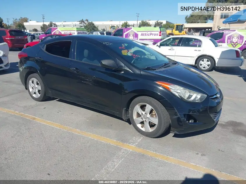 HYUNDAI ELANTRA 2013, VIN 5NPDH4AE7DH396142