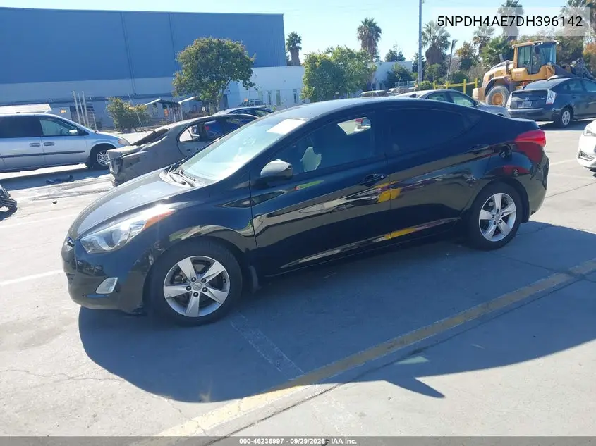 2013 HYUNDAI ELANTRA VIN 5NPDH4AE7DH396142 — фото 2