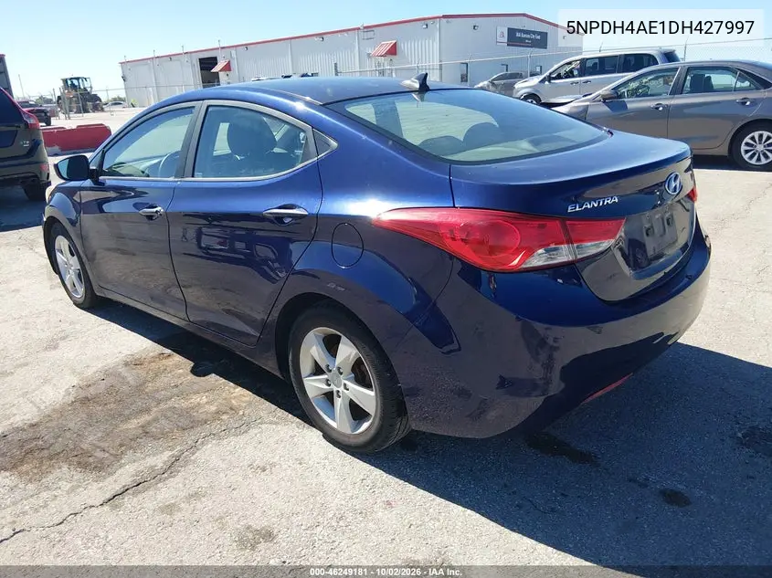 2013 HYUNDAI ELANTRA VIN 5NPDH4AE1DH427997 — фото 3