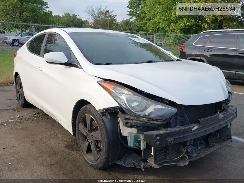 HYUNDAI ELANTRA 2013, VIN 5NPDH4AE6DH285341