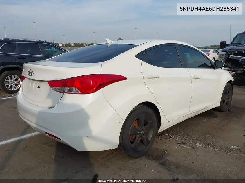2013 HYUNDAI ELANTRA VIN 5NPDH4AE6DH285341 — фото 4