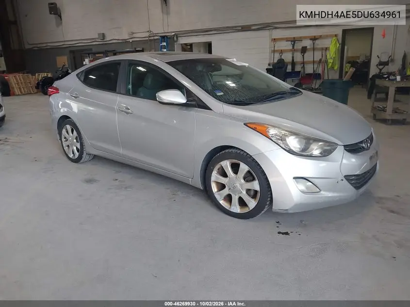 HYUNDAI ELANTRA 2013, VIN KMHDH4AE5DU634961