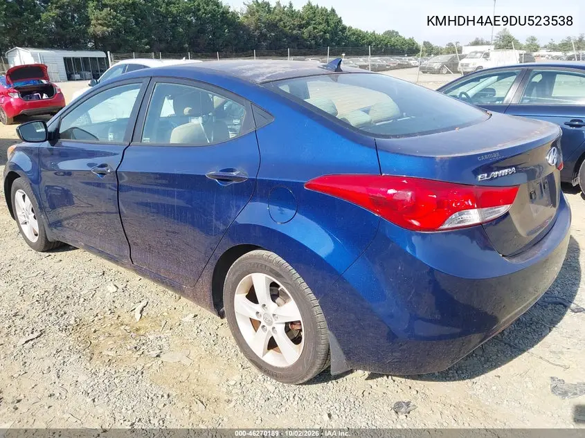 2013 HYUNDAI ELANTRA VIN KMHDH4AE9DU523538 — фото 3