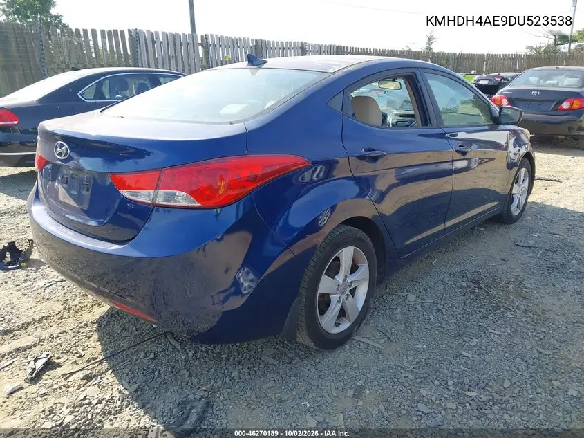 2013 HYUNDAI ELANTRA VIN KMHDH4AE9DU523538 — фото 4