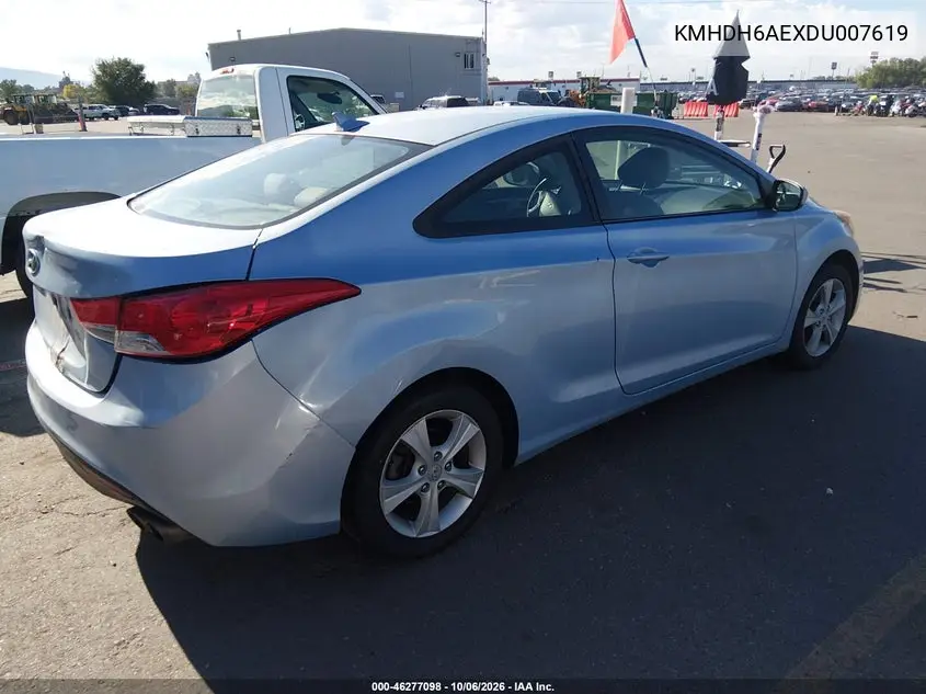 2013 HYUNDAI ELANTRA VIN KMHDH6AEXDU007619 — фото 4