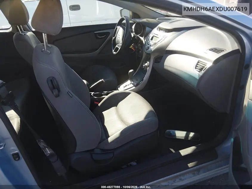 2013 HYUNDAI ELANTRA VIN KMHDH6AEXDU007619 — фото 5