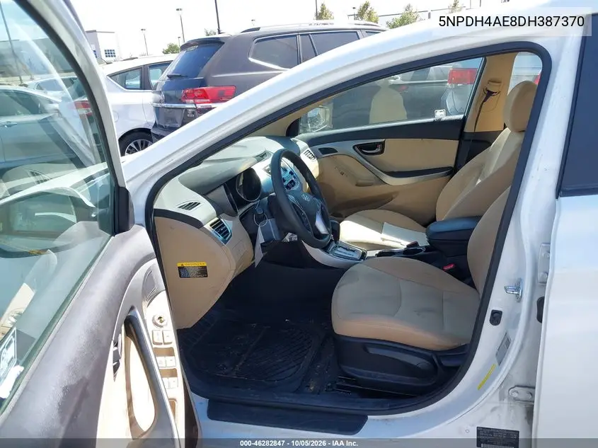 2013 HYUNDAI ELANTRA VIN 5NPDH4AE8DH387370 — фото 5