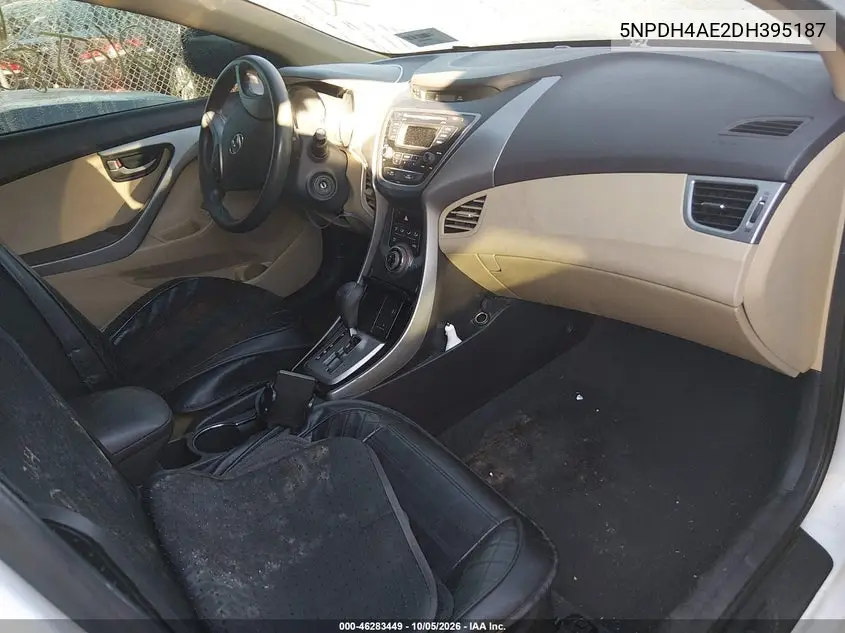 2013 HYUNDAI ELANTRA VIN 5NPDH4AE2DH395187 — фото 5