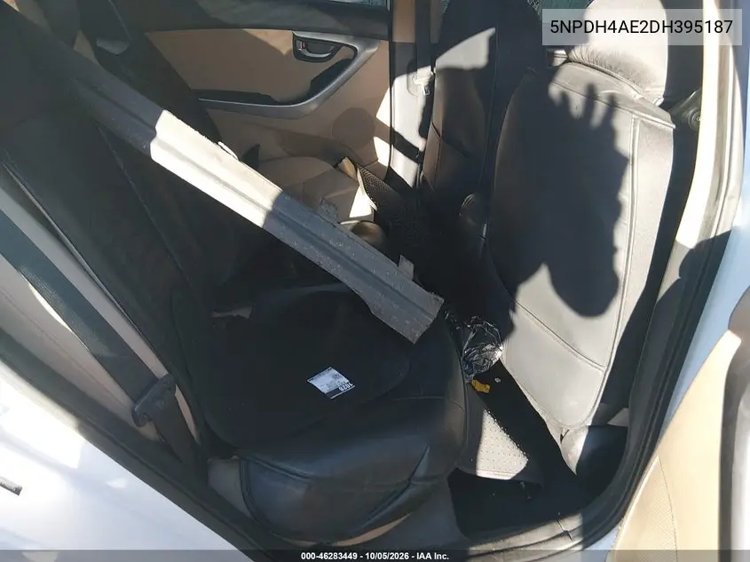 2013 HYUNDAI ELANTRA VIN 5NPDH4AE2DH395187 — фото 8