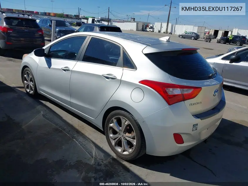 2013 HYUNDAI ELANTRA VIN KMHD35LEXDU117267 — фото 3