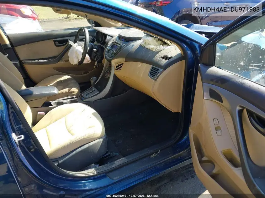 2013 HYUNDAI ELANTRA VIN KMHDH4AE1DU971983 — фото 5