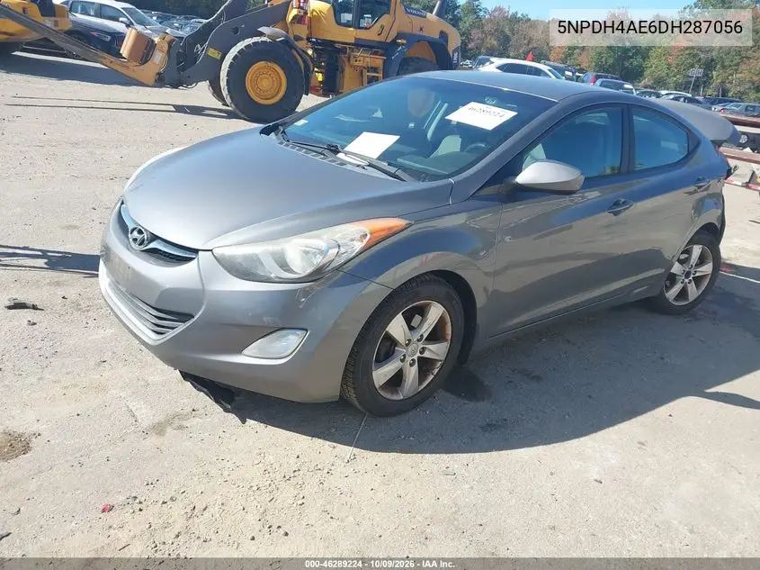 2013 HYUNDAI ELANTRA VIN 5NPDH4AE6DH287056 — фото 2