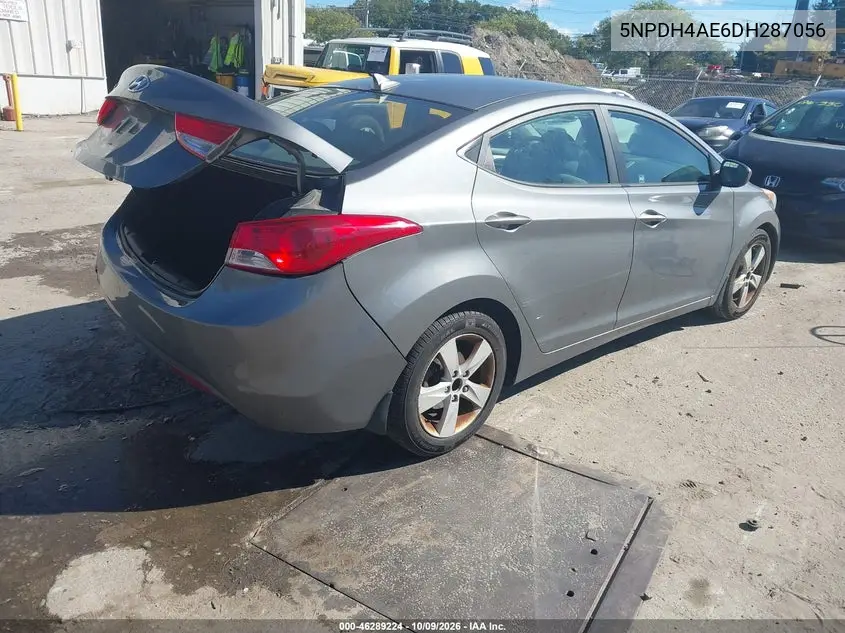 2013 HYUNDAI ELANTRA VIN 5NPDH4AE6DH287056 — фото 4