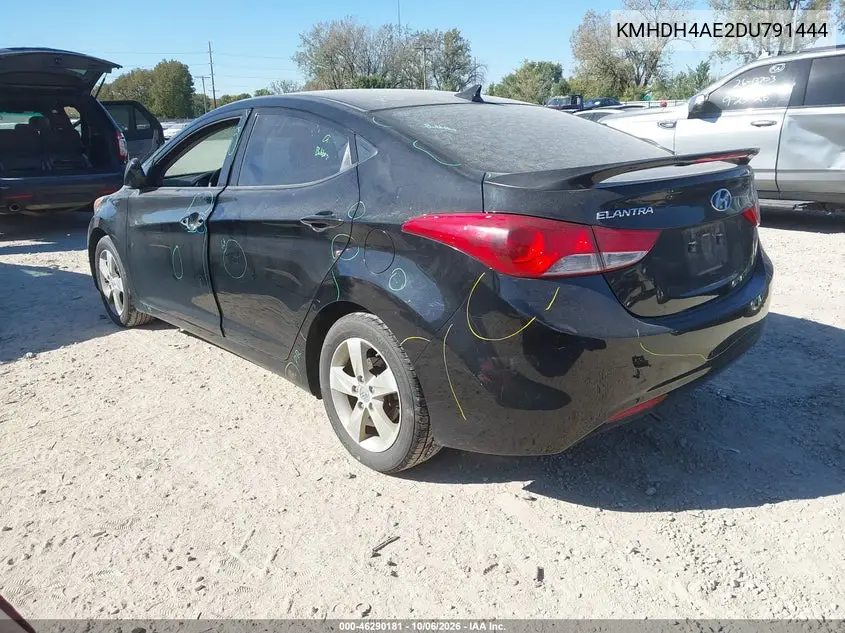 2013 HYUNDAI ELANTRA VIN KMHDH4AE2DU791444 — фото 3