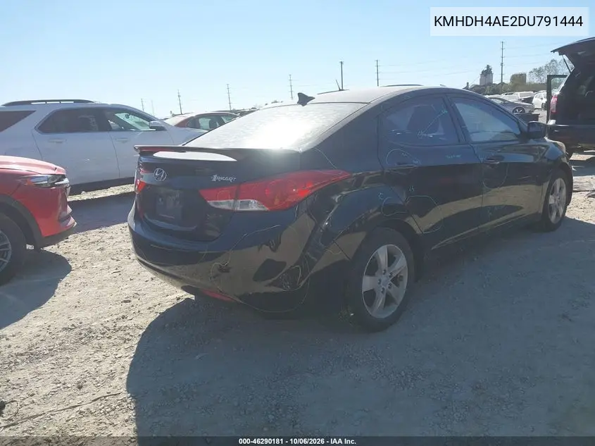 2013 HYUNDAI ELANTRA VIN KMHDH4AE2DU791444 — фото 4