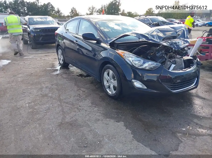 HYUNDAI ELANTRA 2013, VIN 5NPDH4AE1DH375612