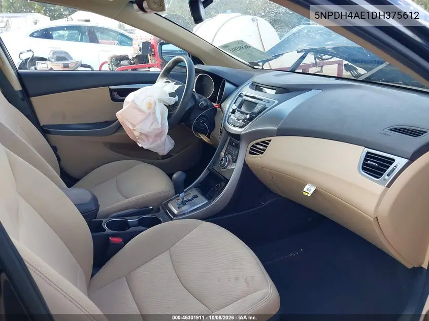 2013 HYUNDAI ELANTRA VIN 5NPDH4AE1DH375612 — фото 5