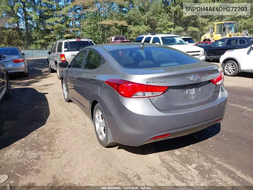 2013 HYUNDAI ELANTRA VIN 5NPDH4AE6DH272203 — фото 3