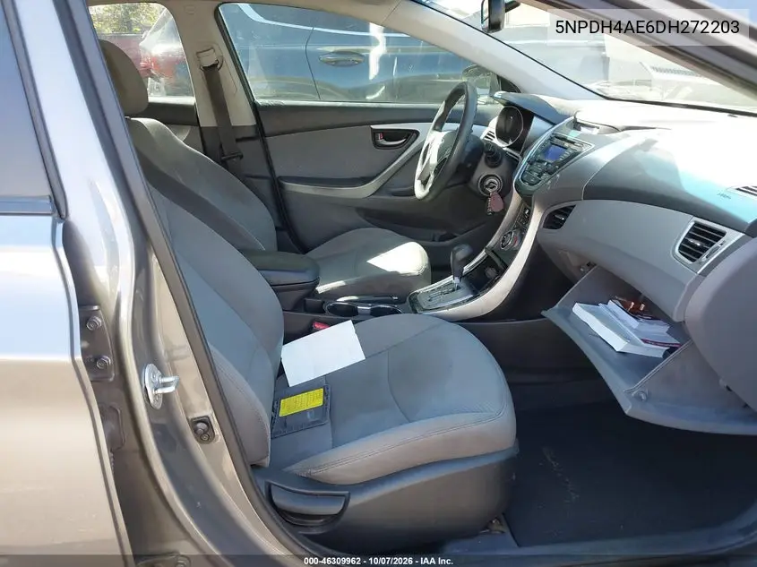 2013 HYUNDAI ELANTRA VIN 5NPDH4AE6DH272203 — фото 5