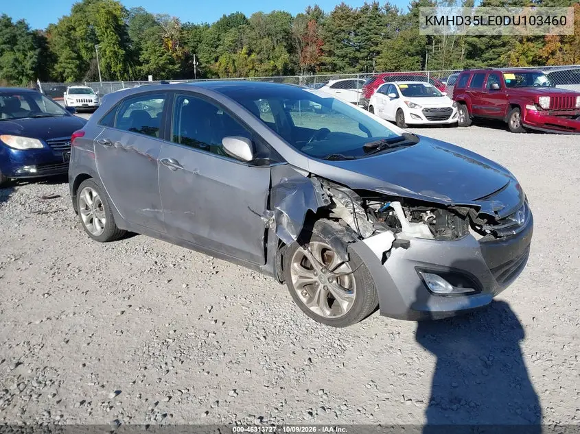 HYUNDAI ELANTRA 2013, VIN KMHD35LE0DU103460