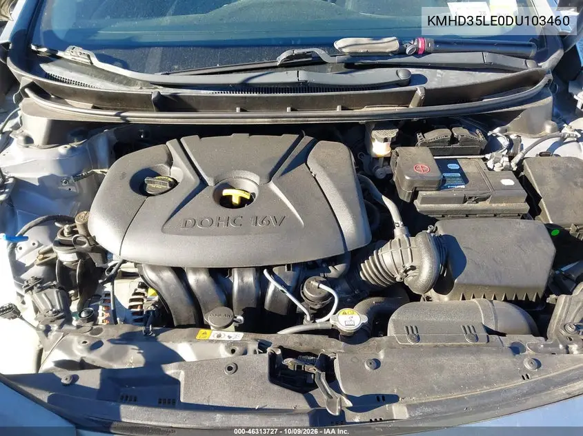 2013 HYUNDAI ELANTRA VIN KMHD35LE0DU103460 — фото 10