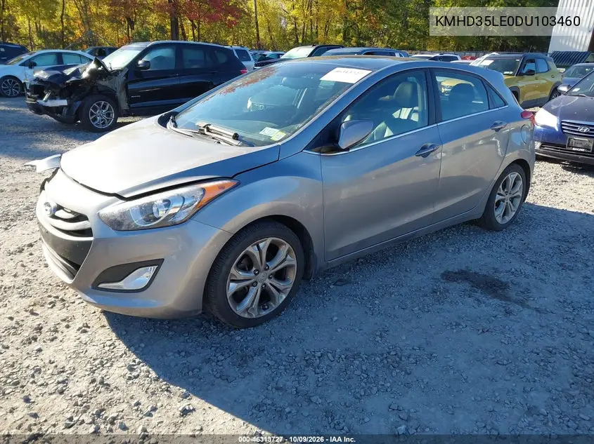 2013 HYUNDAI ELANTRA VIN KMHD35LE0DU103460 — фото 2