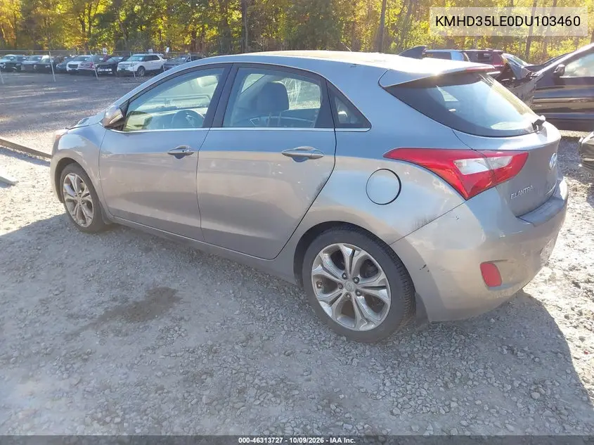 2013 HYUNDAI ELANTRA VIN KMHD35LE0DU103460 — фото 3