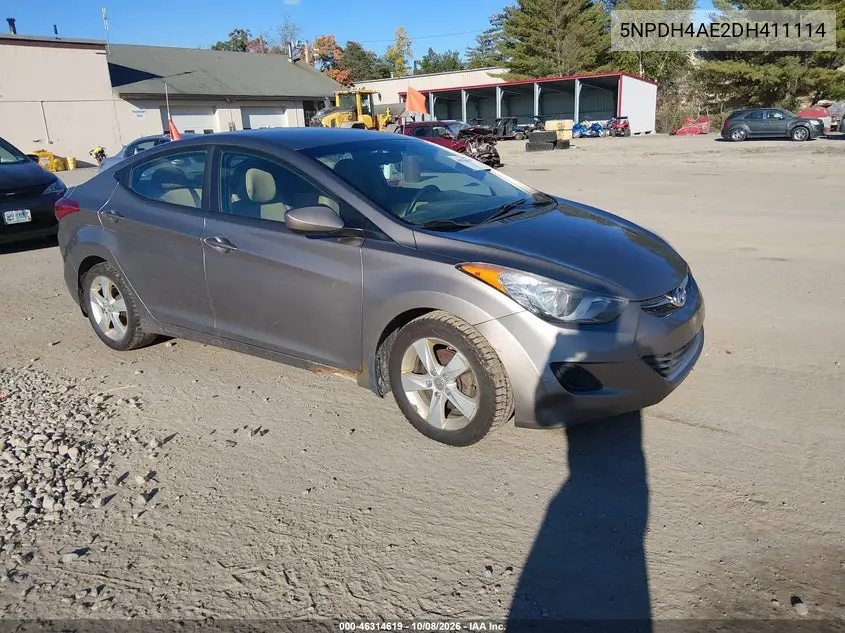 HYUNDAI ELANTRA 2013, VIN 5NPDH4AE2DH411114