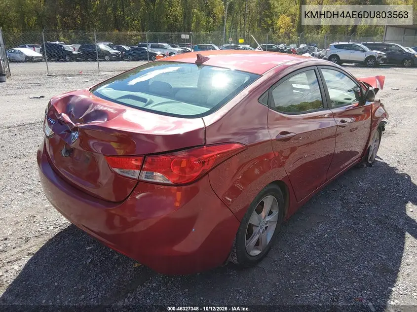 2013 HYUNDAI ELANTRA VIN KMHDH4AE6DU803563 — фото 4