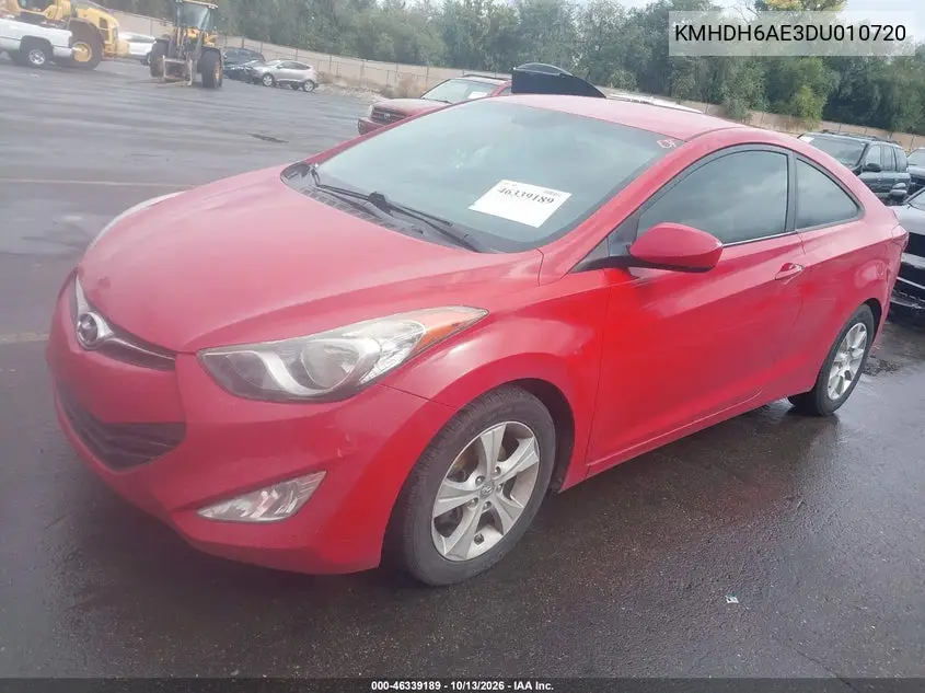 2013 HYUNDAI ELANTRA VIN KMHDH6AE3DU010720 — фото 2