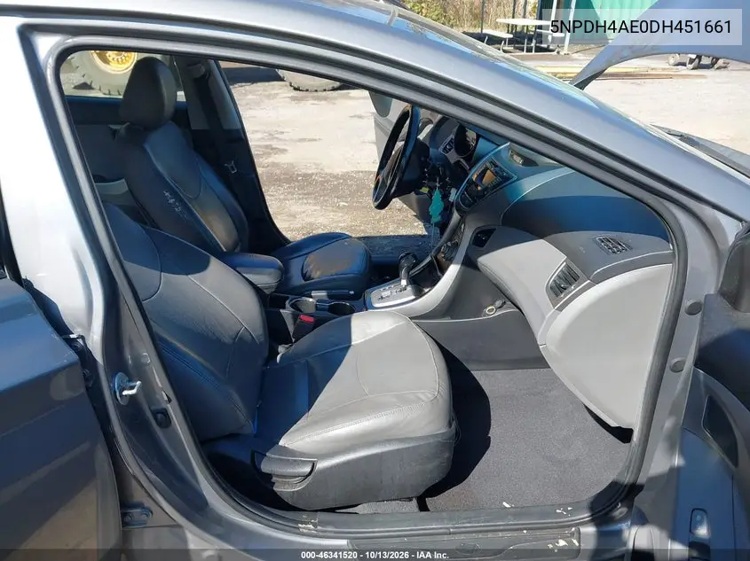 2013 HYUNDAI ELANTRA VIN 5NPDH4AE0DH451661 — фото 5