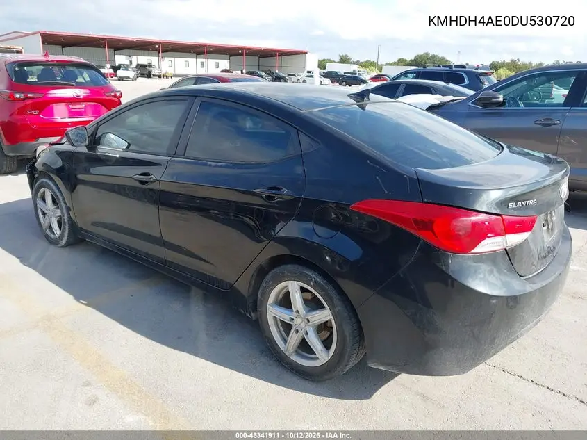 2013 HYUNDAI ELANTRA VIN KMHDH4AE0DU530720 — фото 3