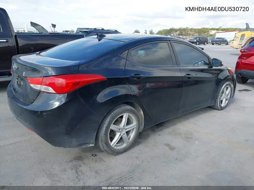 2013 HYUNDAI ELANTRA VIN KMHDH4AE0DU530720 — фото 4