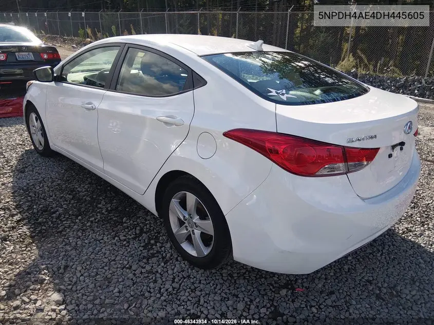 2013 HYUNDAI ELANTRA VIN 5NPDH4AE4DH445605 — фото 3