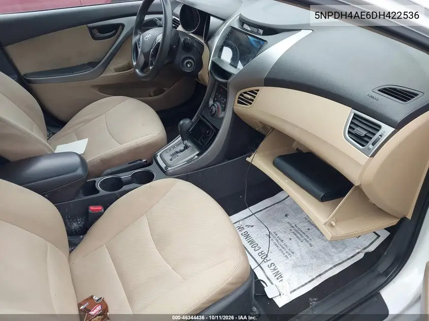 2013 HYUNDAI ELANTRA VIN 5NPDH4AE6DH422536 — фото 5