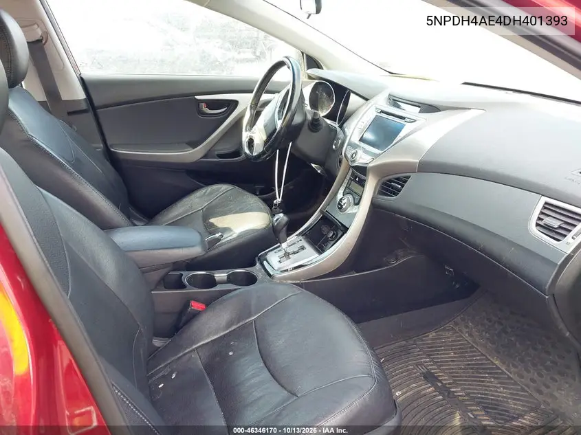 2013 HYUNDAI ELANTRA VIN 5NPDH4AE4DH401393 — фото 5