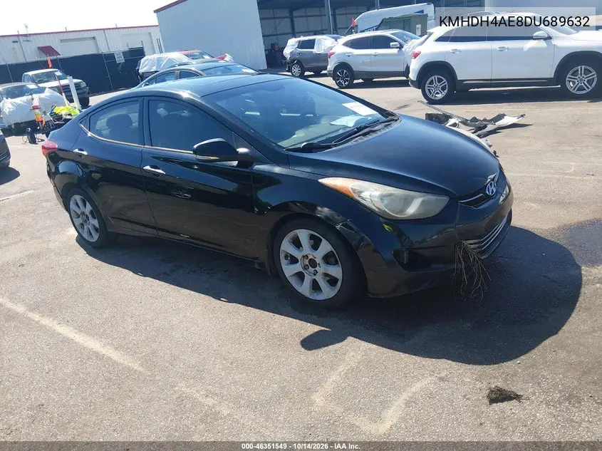 HYUNDAI ELANTRA 2013, VIN KMHDH4AE8DU689632
