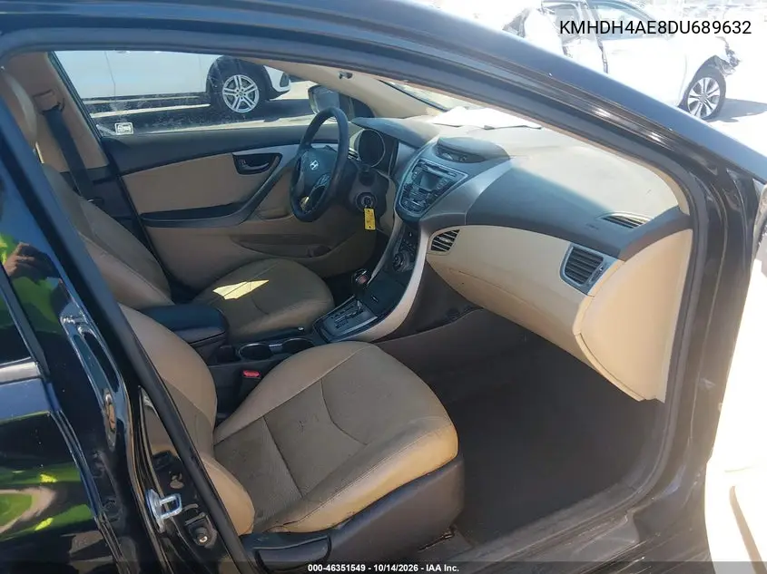 2013 HYUNDAI ELANTRA VIN KMHDH4AE8DU689632 — фото 5