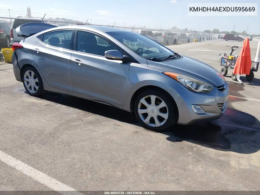 HYUNDAI ELANTRA 2013, VIN KMHDH4AEXDU595669