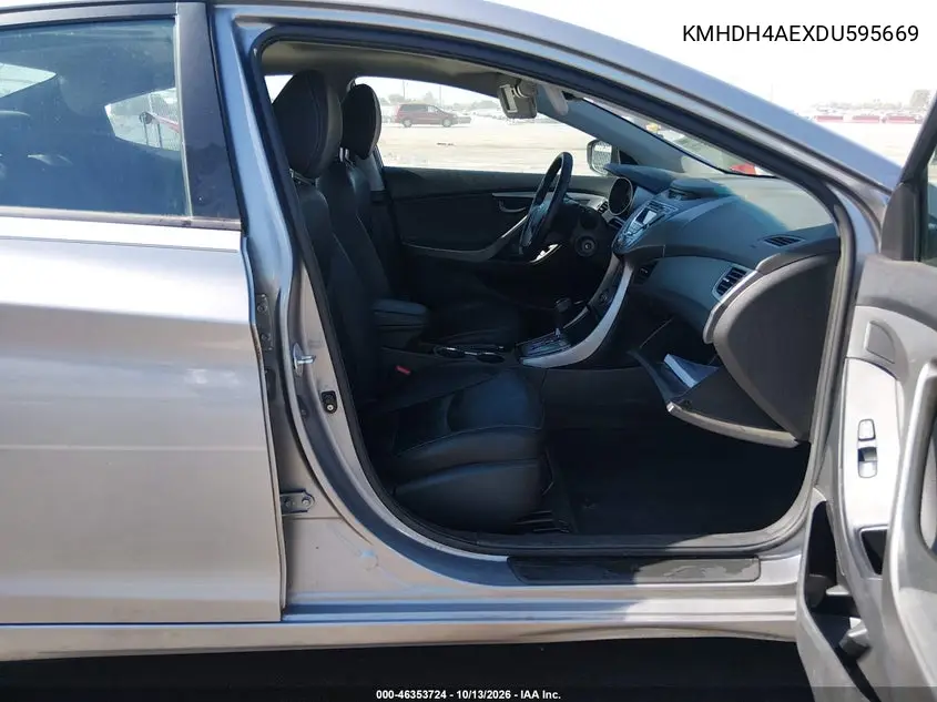2013 HYUNDAI ELANTRA VIN KMHDH4AEXDU595669 — фото 5